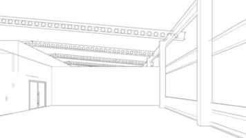 3D-Darstellung des Bauvorhabens vektor