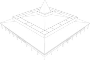3D-Darstellung des Bauvorhabens vektor