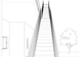 3D-Darstellung des Bauvorhabens vektor