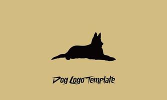 Hund Logo Vorlage Vektor Illustration Design