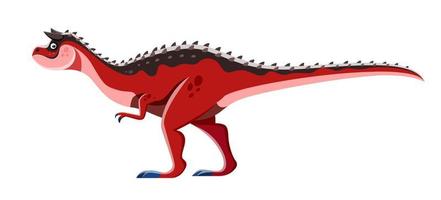 cartoon carnotaurus dinosaurier süßer charakter vektor