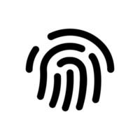 Touch-ID-Vektorsymbol isoliert auf Hintergrund. Fingerabdruck-Symbol, trendiges süßes Symbol. perfekte Pixel. Abbildung Eps 10. - Vektor