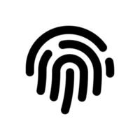 Touch-ID-Vektorsymbol isoliert auf Hintergrund. Fingerabdruck-Symbol, trendiges süßes Symbol. perfekte Pixel. Abbildung Eps 10. - Vektor