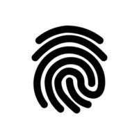 Touch-ID-Vektorsymbol isoliert auf Hintergrund. Fingerabdruck-Symbol, trendiges süßes Symbol. perfekte Pixel. Abbildung Eps 10. - Vektor