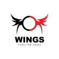 vingar logotyp, fågel Fenix logotyp, fågel vinge vektor, mall illustration, vinge varumärke design vektor