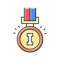 Champion Award Farbsymbol Vektor Illustration