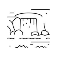 Wasserspiele Symbol Leitung Vektor Illustration