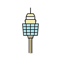 Sydney Tower Farbe Symbol Vektor Illustration