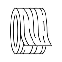 Furniere Holzlinie Symbol Vektor Illustration