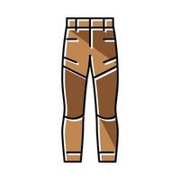 Wanderhose Bekleidung Farbsymbol Vektor Illustration