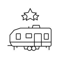 Promi-Trailer Symbol Leitung Vektor Illustration