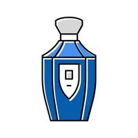 Glasduftflasche Parfümfarbe Symbol Vektor Illustration