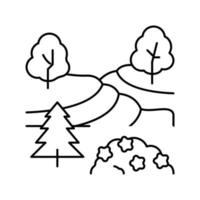 Landschaftswartungsdienste Symbol Leitung Vektor Illustration