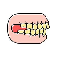 Farbsymbol-Vektorillustration für die Bisskorrektur vektor