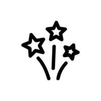 stjärna lysande glitter ikon vektor. isolerat kontur symbol illustration vektor