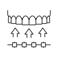 Hosenträger Zahnpflege Symbol Leitung Vektor Illustration