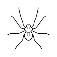 Schmetterling Insekt Symbol Leitung Vektor Illustration