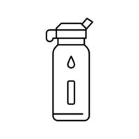 Wasserflasche Symbol Leitung Vektor Illustration