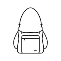 Handtasche Frau Symbol Leitung Vektor Illustration
