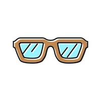 Retro-Brille optische Farbsymbol-Vektorillustration vektor