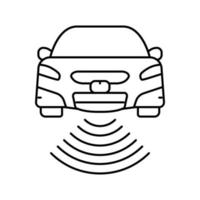 Abbildung des Symbols für die Linie des Automobilsensors vektor