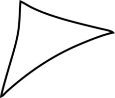 Abbildung eines abstrakten Elements für die Dekoration. vektor