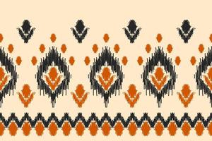 abstrakte ethnische Musterkunst. ikat nahtloses muster traditionell. amerikanischer, mexikanischer Stil. vektor