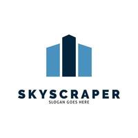 skyskrapa ikon vektor logotyp mall illustration design