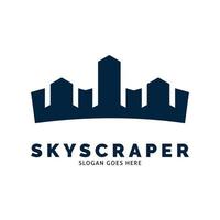 skyskrapa ikon vektor logotyp mall illustration design