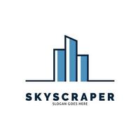 skyskrapa ikon vektor logotyp mall illustration design