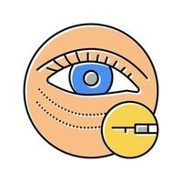 ögonkirurgi färg ikon vektor illustration