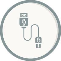 Vektorsymbol für USB-Kabel vektor