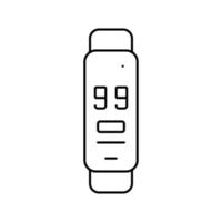 fitness tracker linje ikon vektor illustration