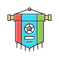 klubb fotboll färg ikon vektor illustration