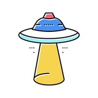 ufo geek färg ikon vektor illustration tecken