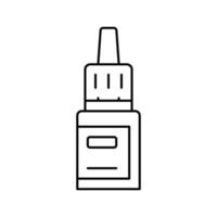 Medizin Tropfen Flasche Symbol Leitung Symbol Vektor Illustration