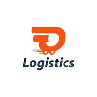 Logo für Logistik- und Lieferunternehmen vektor