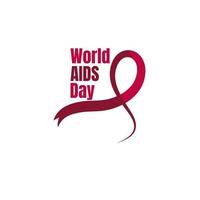 unterstützt das Bewusstsein. Welt-Aids-Tag-Konzept vektor