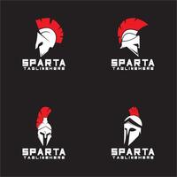 spartansk logotyp ikon mönster vektor