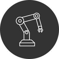 Roboterarm-Vektorsymbol vektor