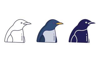 Pinguin-Vogel-Symbol vektor