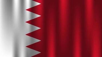 flagga av bahrain Land nation symbol 3d textil- satin effekt bakgrund tapet vektor