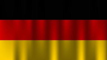 Flagge von Deutschland Land Nation Symbol 3D-Textil-Satin-Effekt Hintergrundbild Vektor