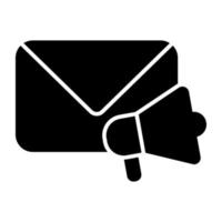 E-Mail-Marketing-Symbol, editierbarer Vektor