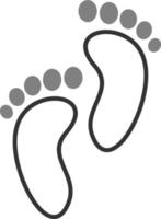 fotspår vektor ikon