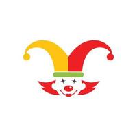 clown illustration vektor ikon design