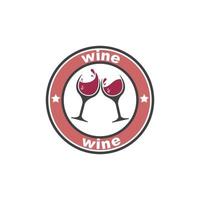 Wein Logo Symbol Vektor Illustration Design