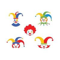 clown illustration vektor ikon design