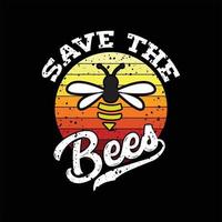 Bienen-T-Shirt-Design vektor