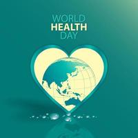 värld hälsa dag design begrepp vektor